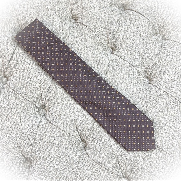 😎Executive Collection by Tom James Brown Silk Tie😎 - Picture 4 of 10